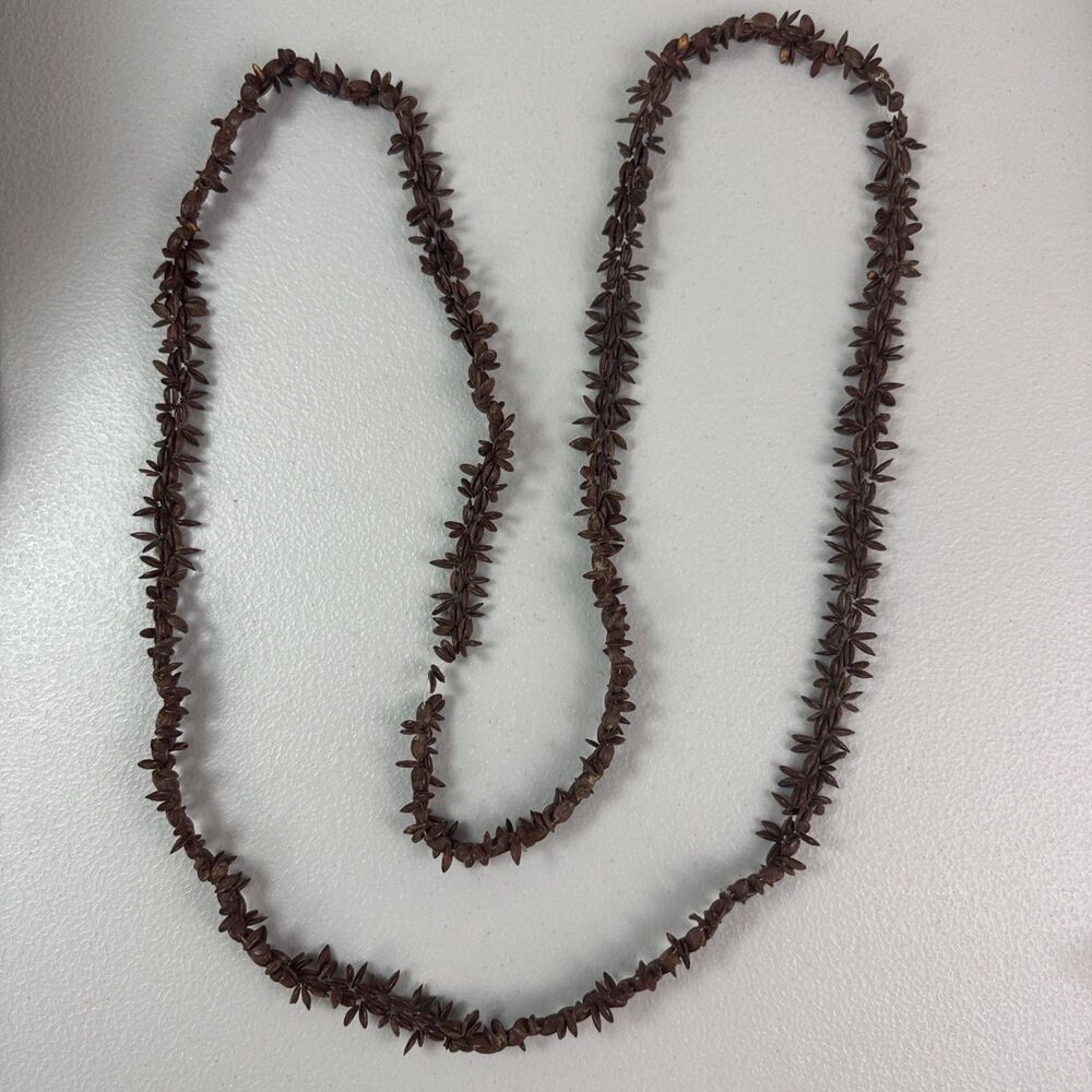 Vintage Apple Seed Necklace Continuous Strand